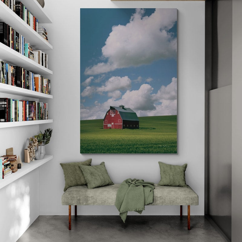 Palouse Region Red Barn II by Alan Majchrowicz wall art from Glam Wall Art