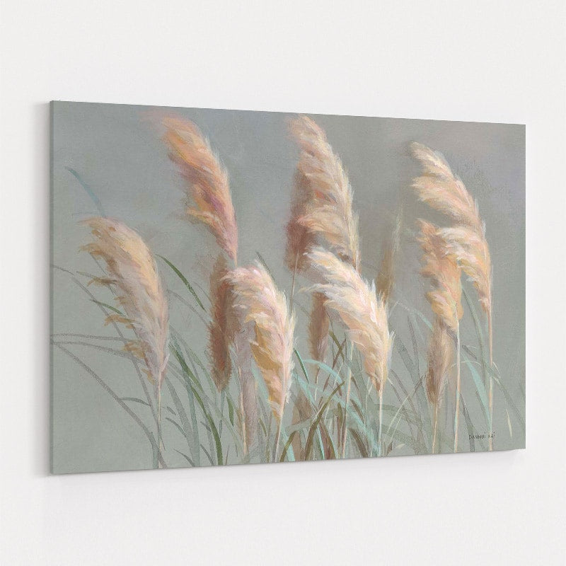 Pampas Grasses on Gray by Danhui Nai wall art