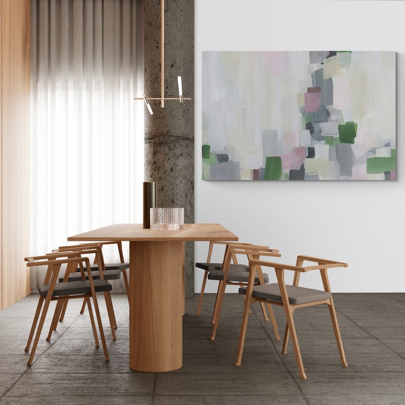 Paris Au Printemp 1 by Jetty Home wall art in a dining room