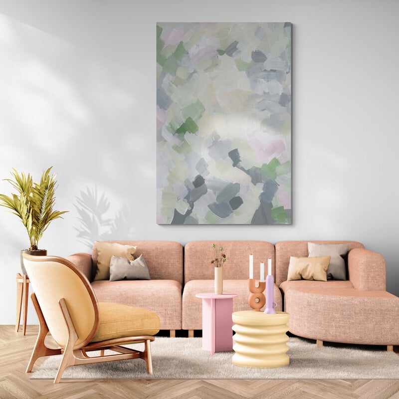 Paris Au Printemp 3 by Jetty Home wall art in a living room