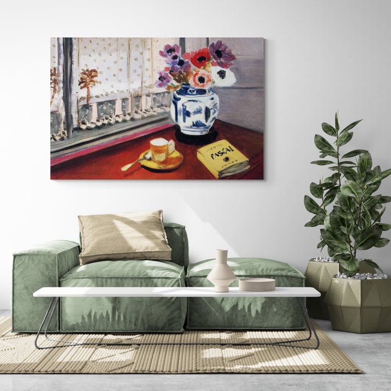 Pascal's Pensees by Henri Matisse wall art in a living room