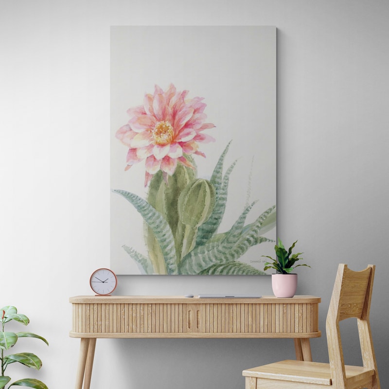 Pastel Desert II by Danhui Nai wall art in a living room