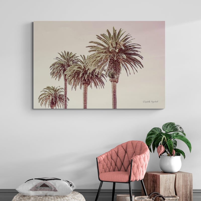 Pastel Palms by Elizabeth Urquhart wall art from Glam Wall Art