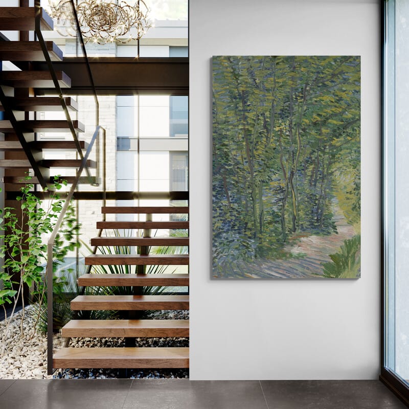 Path in the Woods 1887 by Vincent Van Gogh wall art from Glam Wall Art