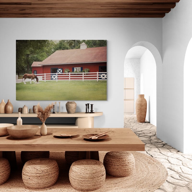 Patriotic Pony II by Elizabeth Urquhart wall art from Glam Wall Art