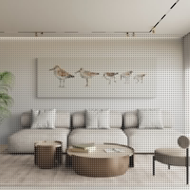 Pebbles and Sandpipers IX No Words Border by Lisa Audit wall art in a living room