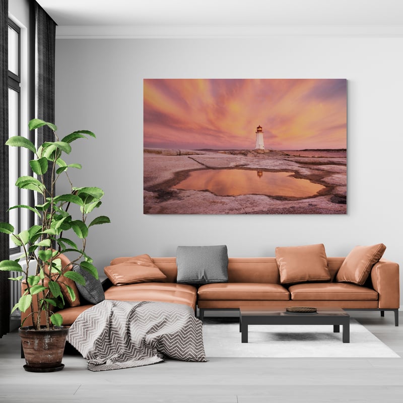 Peggy's Cove Nova Scotia Crop by Alan Majchrowicz wall art from Glam Wall Art