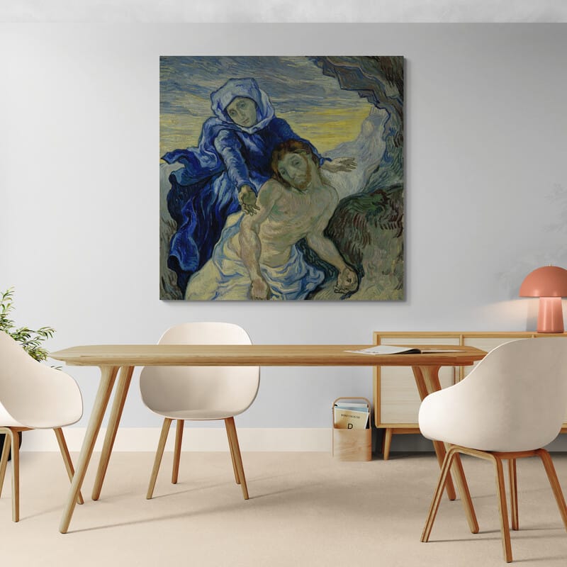 Pietà after Delacroix 1889 by Vincent Van Gogh wall art from Glam Wall Art