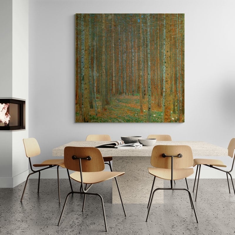 Pine Forest by Gustav Klimt wall art from Glam Wall Art