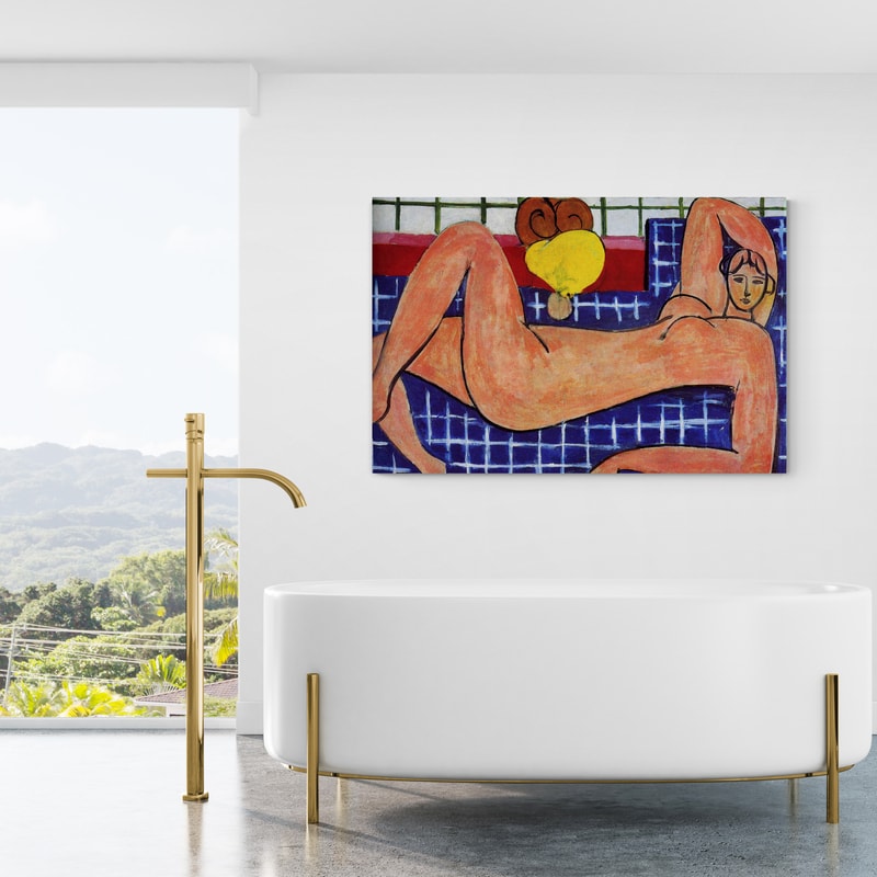 Pink Nude by Henri Matisse wall art from Glam Wall Art