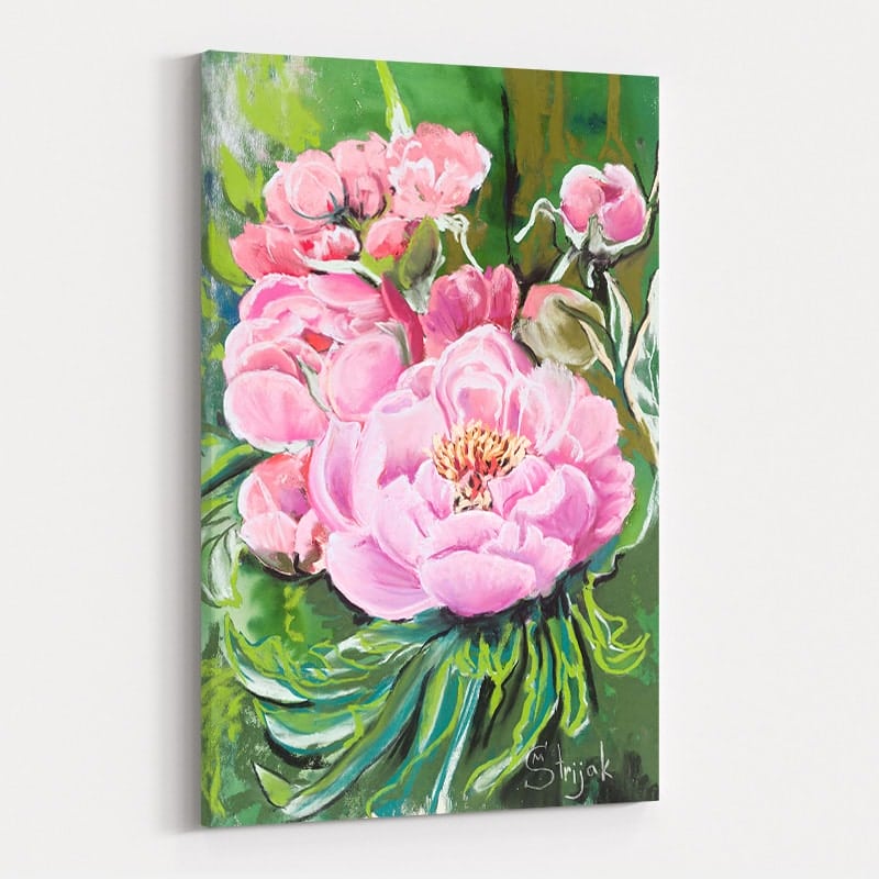 Pink Peonies by Marina Strijakova wall art