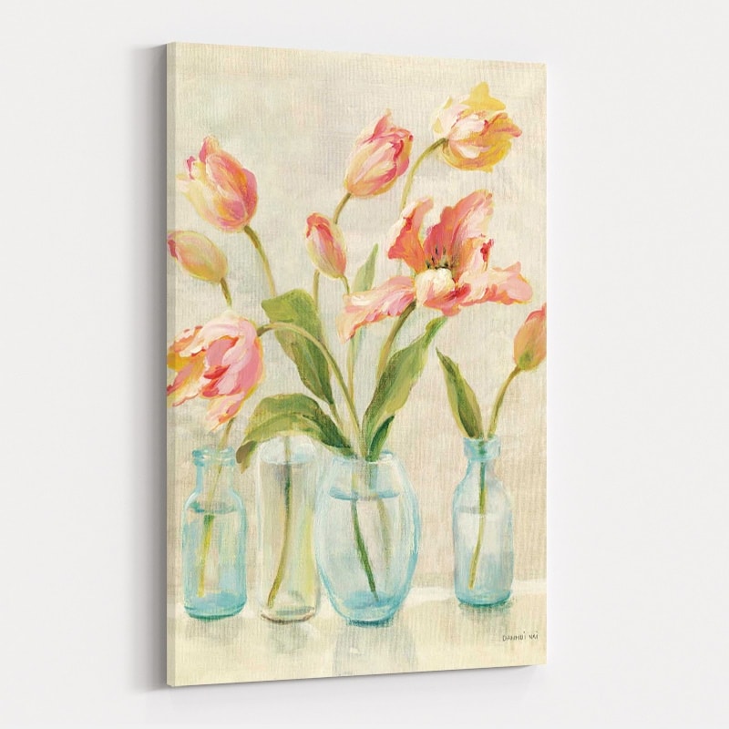 Pink Tulips by Danhui Nai wall art