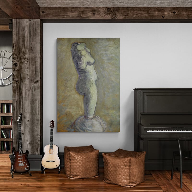 Plaster Statuette of a Female Torso 1886 by Vincent Van Gogh wall art from Glam Wall Art