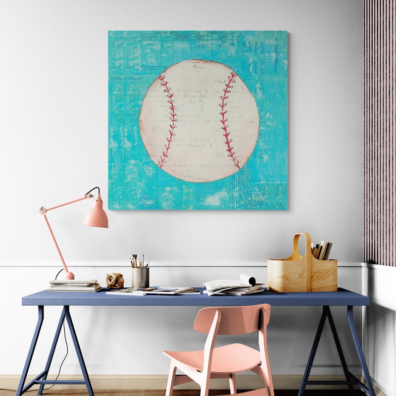 Play Ball I Bright by Courtney Prahl wall art from Glam Wall Art