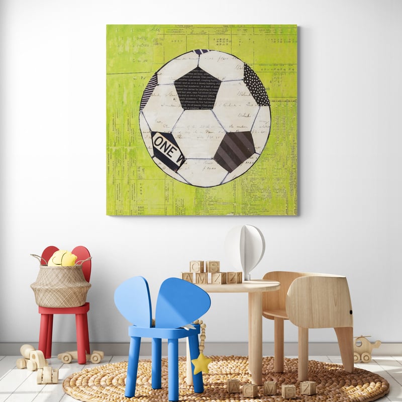 Play Ball III Bright by Courtney Prahl wall art from Glam Wall Art