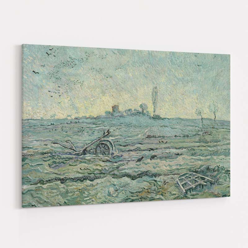 Plow and Harrow after Millet 1890 by Vincent Van Gogh wall art