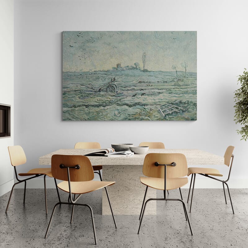 Plow and Harrow after Millet 1890 by Vincent Van Gogh wall art from Glam Wall Art