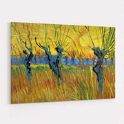 Pollard Willows with Setting Sun 1888 by Vincent Van Gogh wall art