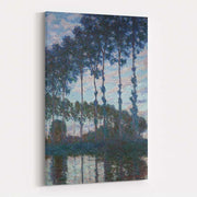 Poplars on the Banks of the River Epte Evening Effect 1891 by Claude Monet wall art