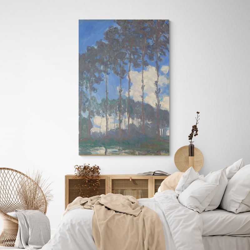 Poplars on the Epte 1891 by Claude Monet wall art from Glam Wall Art