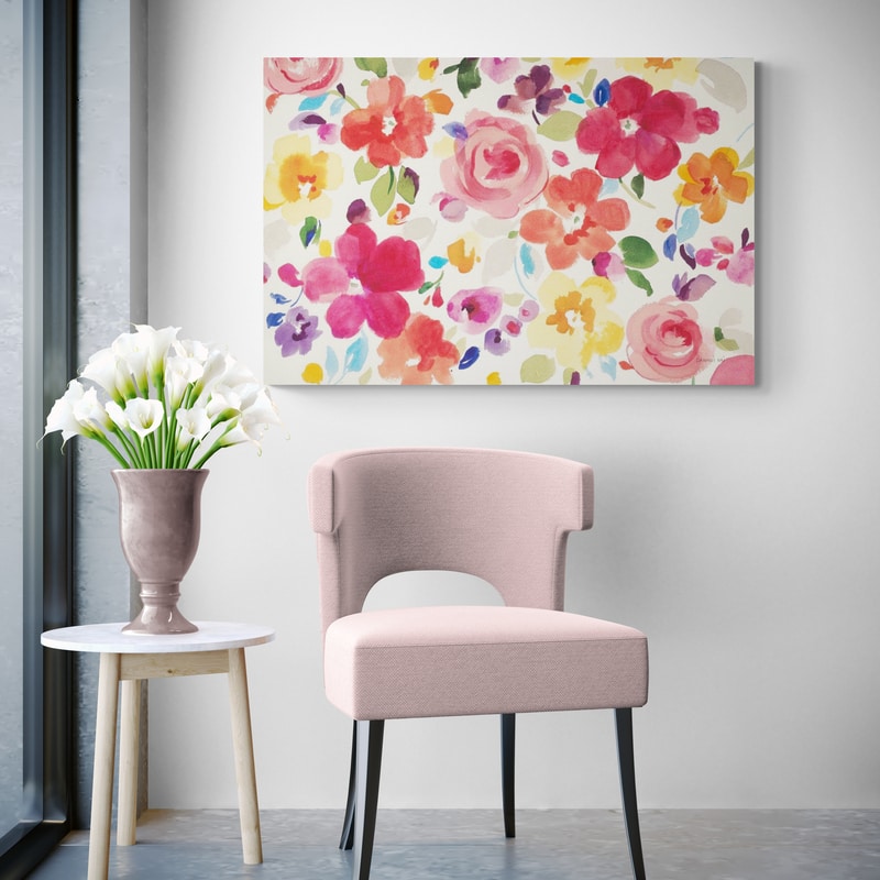 Popping Florals by Danhui Nai wall art from Glam Wall Art