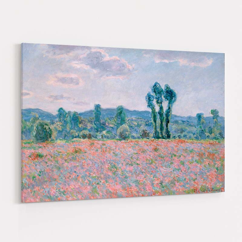 Poppy Field 1890 by Claude Monet wall art