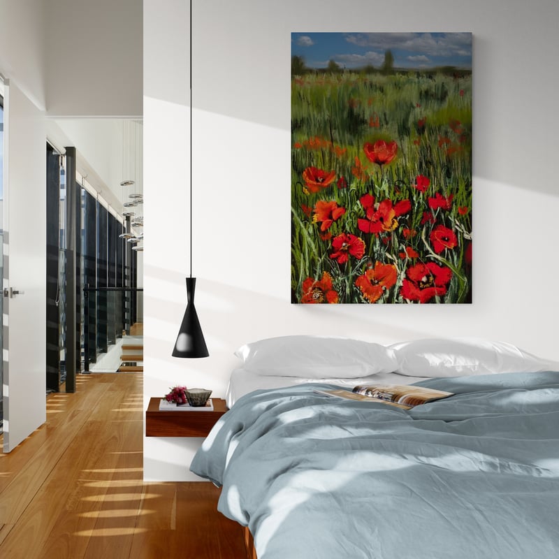 Poppy Field by Marina Strijakova wall art from Glam Wall Art