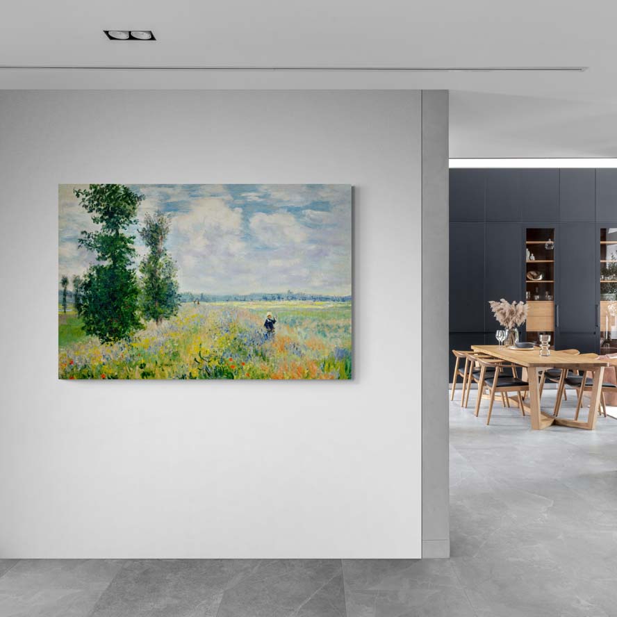 Poppy Fields Near Argenteuil by Claude Monet wall art from Glam Wall Art