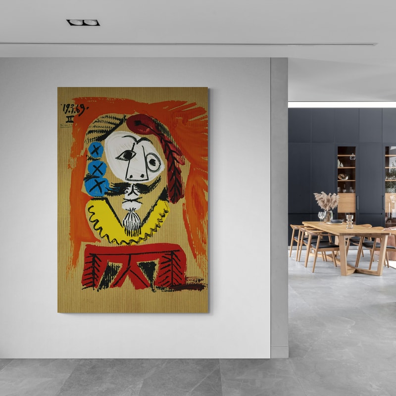 Portrait Imaginaire - 19.3.69 II by Pablo Picasso wall art from Glam Wall Art
