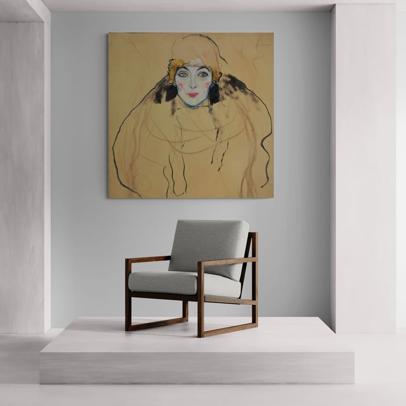Portrait of a Woman by Gustav Klimt wall art from Glam Wall Art