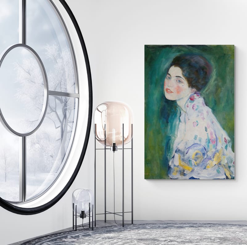 Portrait of a Young Woman by Gustav Klimt wall art from Glam Wall Art