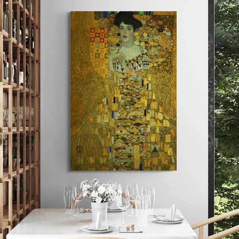 Portrait Of Adele Bloch-Bauer I by Gustav Klimt wall art from Glam Wall Art