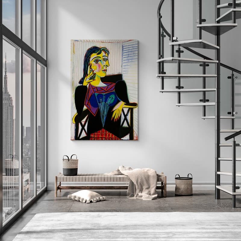 Portrait of Dora Maar by Pablo Picasso wall art from Glam Wall Art