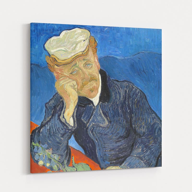 Portrait of Dr Gachet 1890 by Vincent Van Gogh wall art