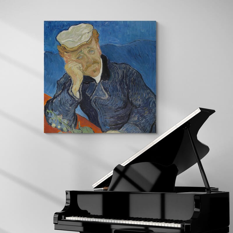 Portrait of Dr Gachet 1890 by Vincent Van Gogh wall art from Glam Wall Art