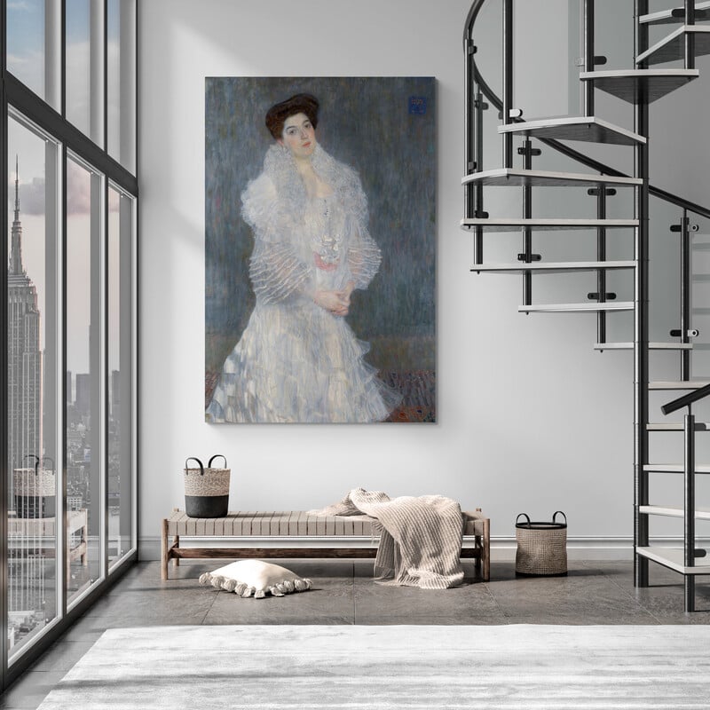 Portrait of Hermine Gallia by Gustav Klimt wall art from Glam Wall Art