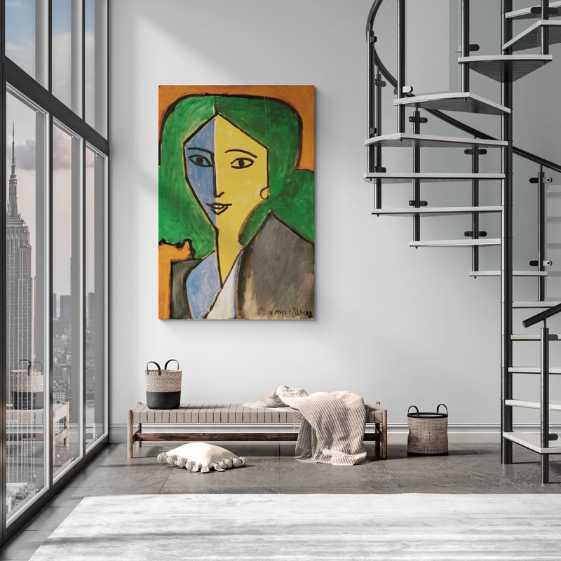 Portrait of Lydia Delectorskaya by Henri Matisse wall art from Glam Wall Art