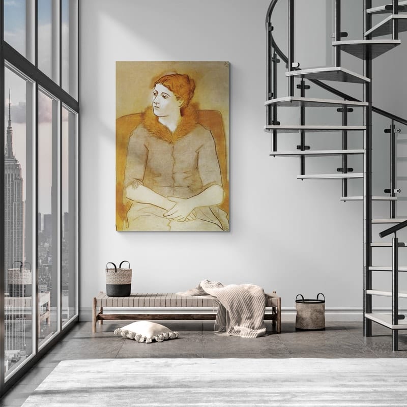 Portrait of Olga by Pablo Picasso wall art from Glam Wall Art