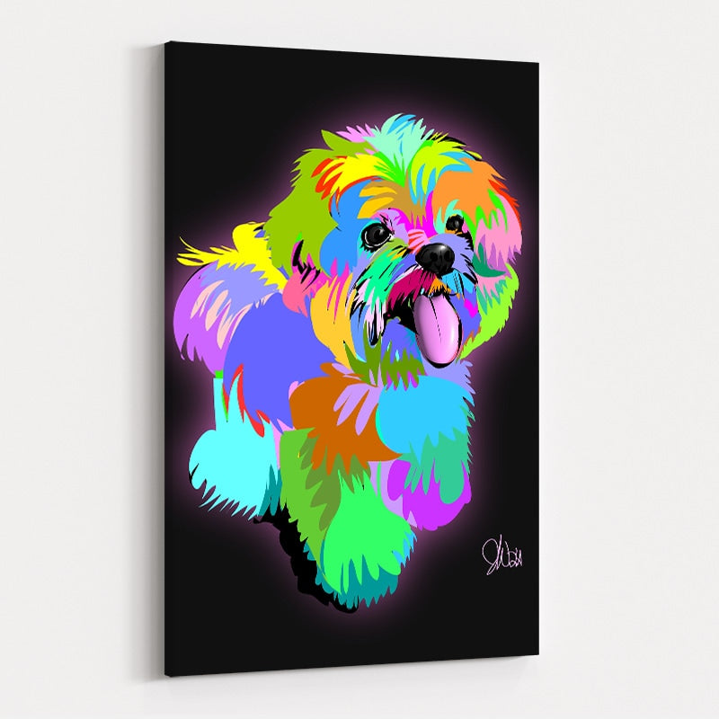 Puffy Doggy by Technodrome1 wall art