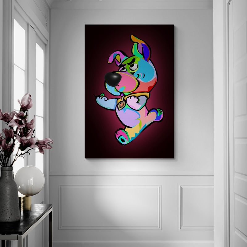 Puppy Power 2024 by Technodrome1 wall art from Glam Wall Art
