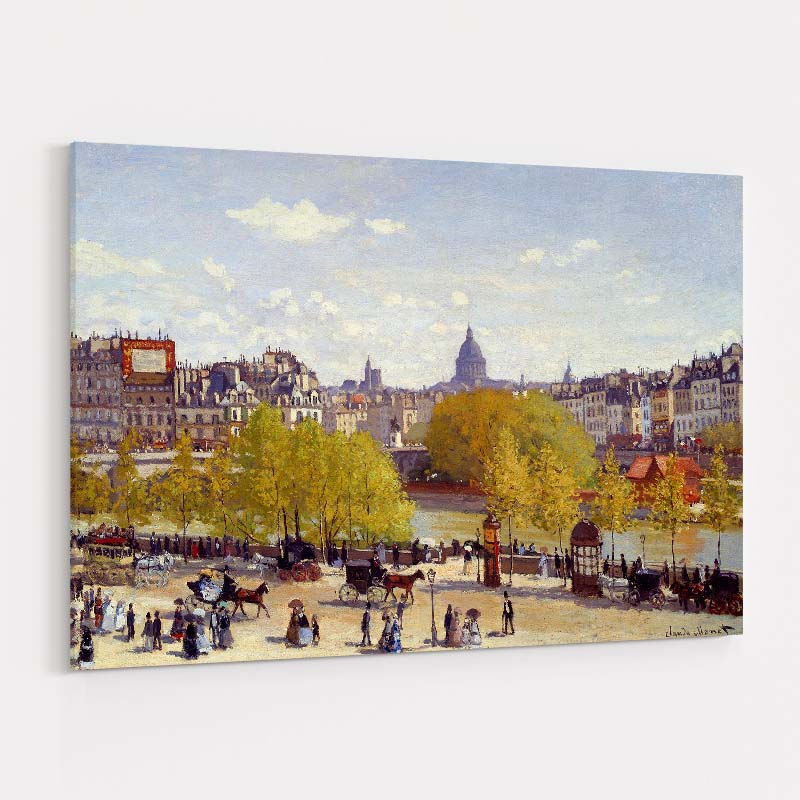 Quai du Louvre 1867 by Claude Monet wall art