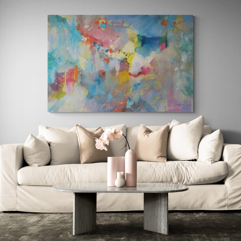 Quasar by Danhui Nai wall art in a living room
