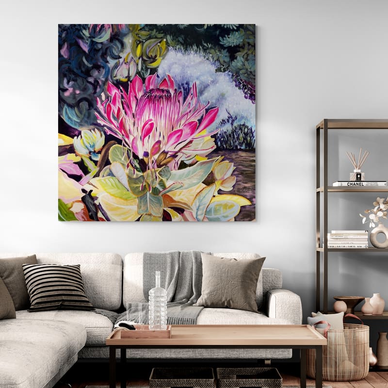 Queen of the Garden by Marina Strijakova wall art in a living room