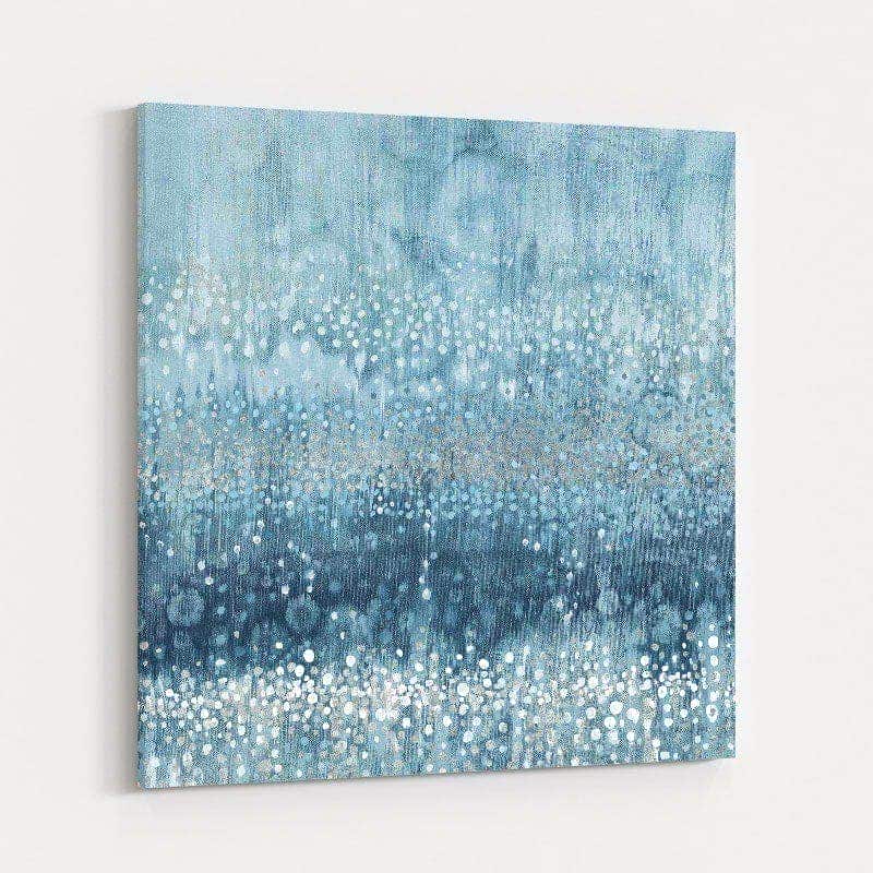 Rain Abstract III Blue Silver by Danhui Nai wall art