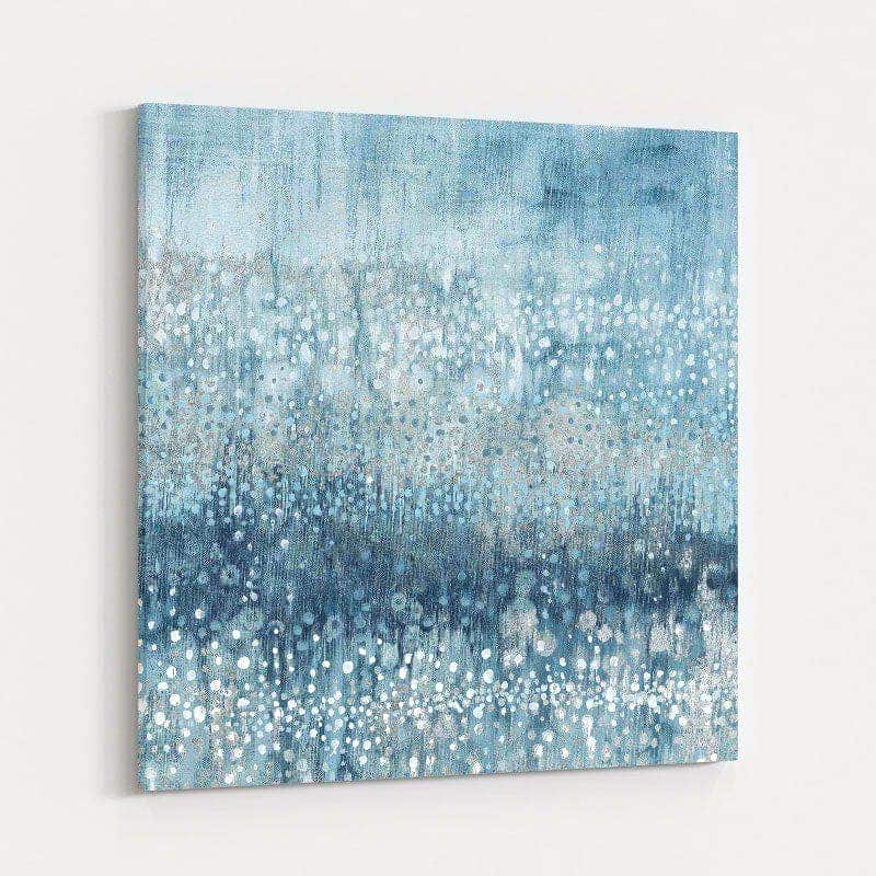 Rain Abstract IV Blue Silver by Danhui Nai wall art