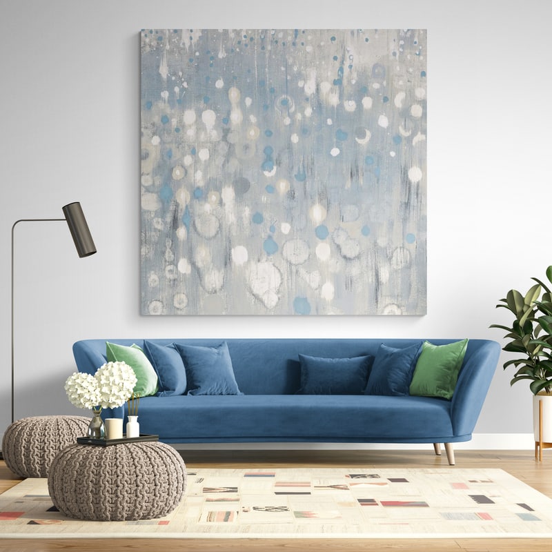 Rain Abstract VI Blue by Danhui Nai wall art from Glam Wall Art