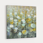 Rain Drops Yellow Gray by Danhui Nai wall art