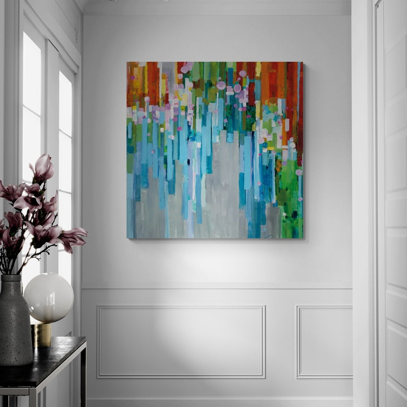 Rainbow Of Stripes I by Danhui Nai wall art from Glam Wall Art