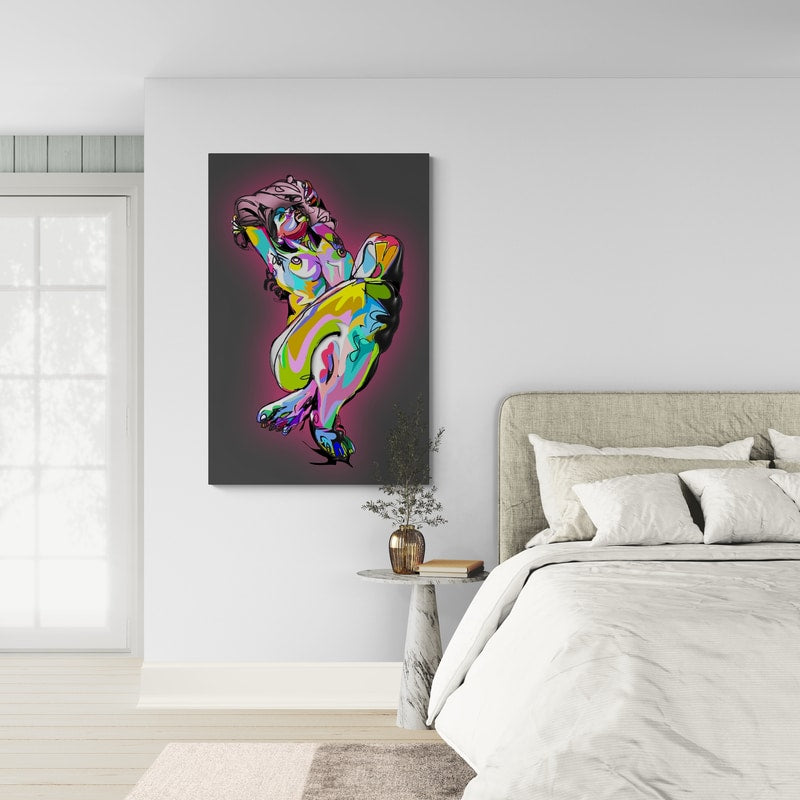 Reclining Nude by Technodrome1 wall art from Glam Wall Art