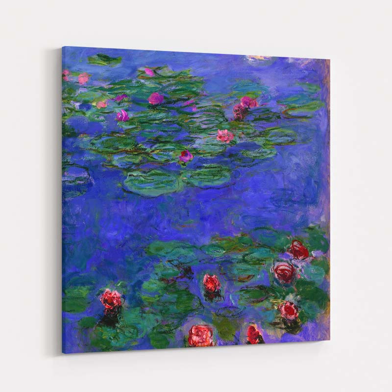 Red Water Lilies by Claude Monet wall art